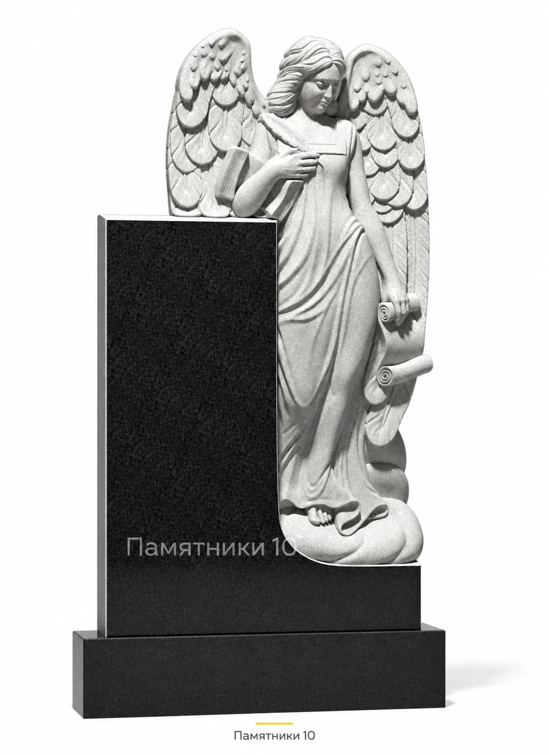 Памятник вертикальный резной РВ-152 из гранита