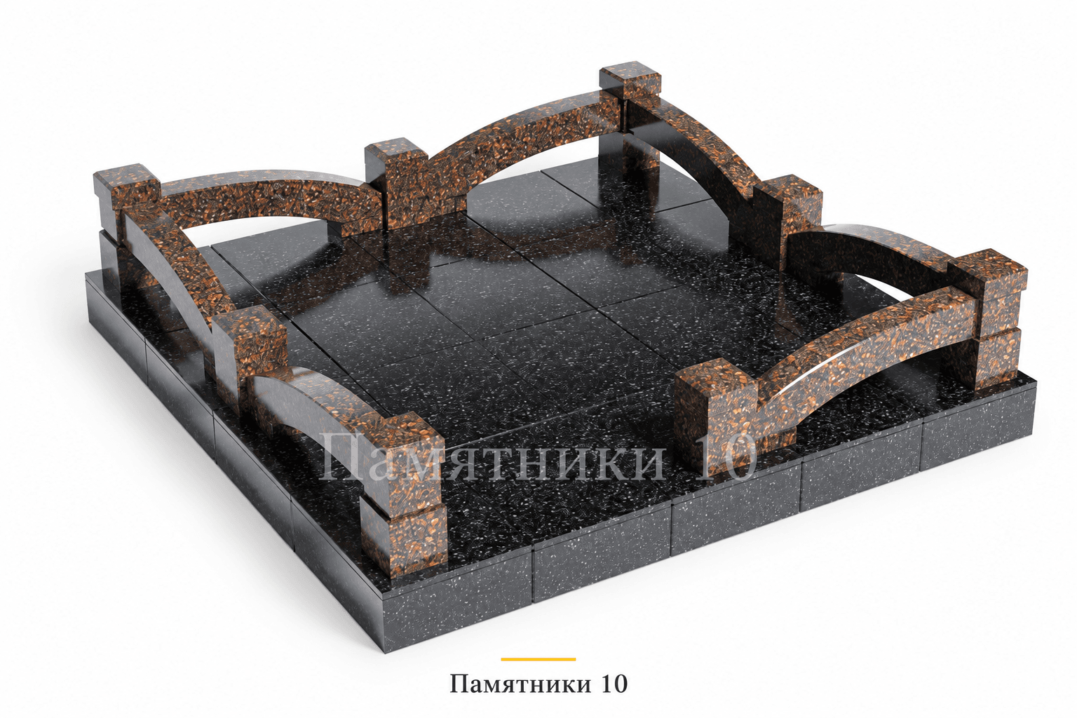 Цоколь Ц-3 с фигурными секциями