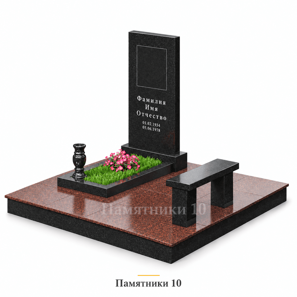 Мемориальный комплекс К-119 с облицованным основанием из гранита