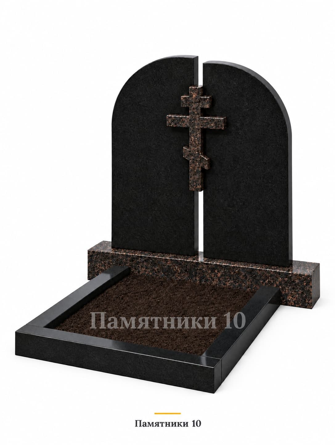 Двойной памятник К-109 из гранита